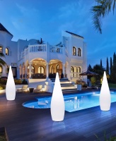 Светильник Капля 36х120 питание от АКБ, RGB